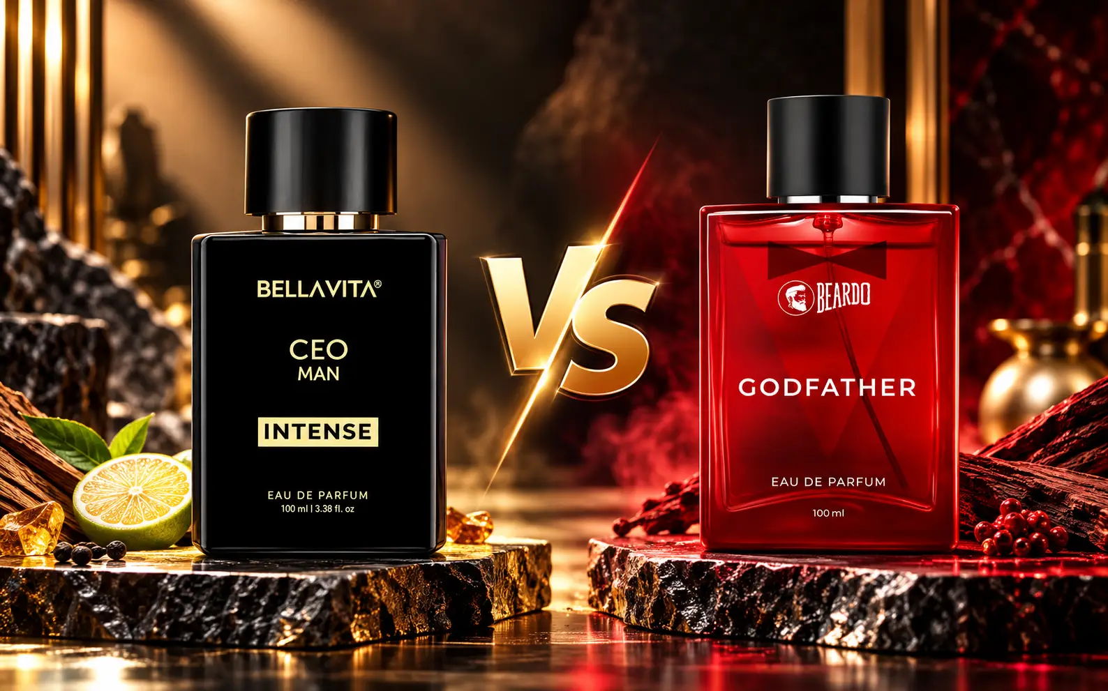 You are currently viewing Bella Vita CEO Man vs Beardo Godfather: Kaunsa Perfume Better Hai?